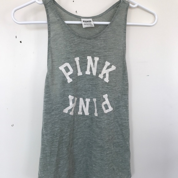 PINK Logo Racerback Tank - Picture 1 of 4